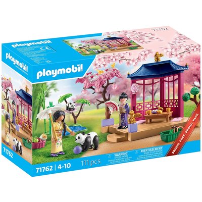Specials Jardin asiatique avec deux personnages et pandas PLAYMOBIL