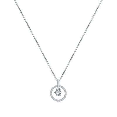 Collier en argent 925 et oxyde de zirconium CLEOR