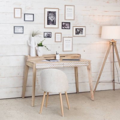 Bureau pupitre en bois de manguier  SIMÉON MADE IN MEUBLES 