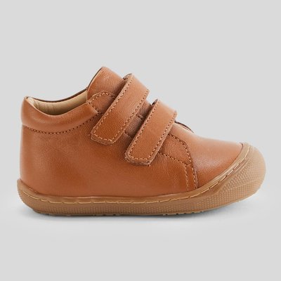 Bottines à scratch en cuir BOUT'CHOU