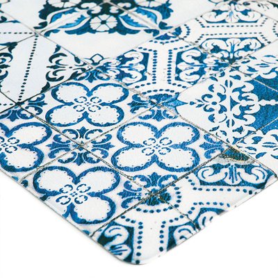 Tapis de cuisine carreaux de ciment  AZULEJOS VINYLE THE DECO FACTORY