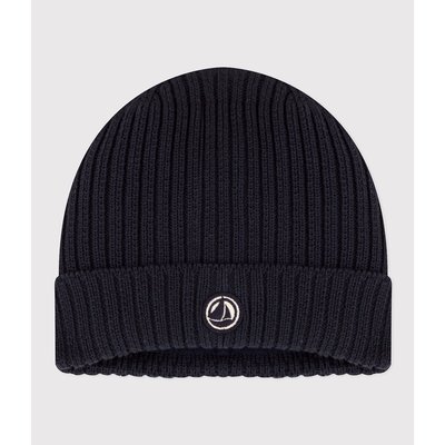 Organic Cotton Knitted Beanie with Fleece Lining PETIT BATEAU