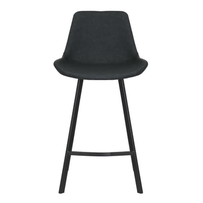 Chaise snack PU noir mat ZAGO