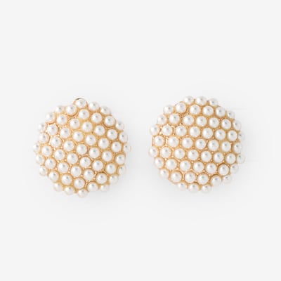 Boucles d'oreilles clips rondes à perles BALABOOSTE