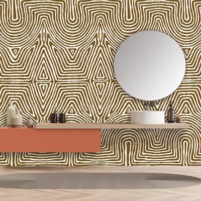 Papier peint motif bogolan HEXOA