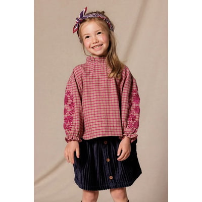 Blouse manches longues à carreaux TILDAK APACHES COLLECTIONS