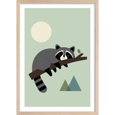 Affiche enfant raton sur sa branche HEXOA