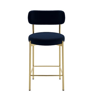 Lot de 2 tabourets de bar en velours - AGATHE POTIRON PARIS