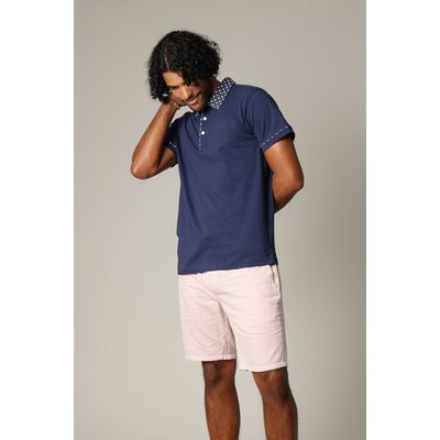 Polo en coton avec col boutonné et manches fantaisie PEPITO DEELUXE