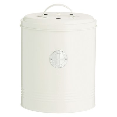 Living 2.5L Compost Caddy in Cream TYPHOON