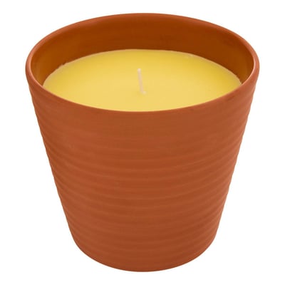 Bougie parfumée 200g citronnelle pot en terre cuite TERRY ATMOSPHERA