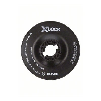 Plteau de ponçage X-Lock dur Ø125 mm BOSCH