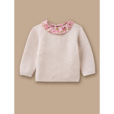 Pull col tissu Liberty CYRILLUS