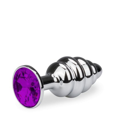 Plug métal bijou anal rosebud torsadé S - 8 coloris LOVE AND VIBES