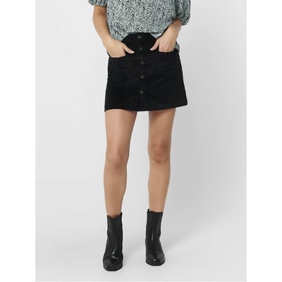 Jupe en velours, taille haute ONLY