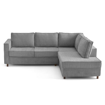 Canapé d'Angle droit en Velours texturé 5 places - JAKE LISA DESIGN