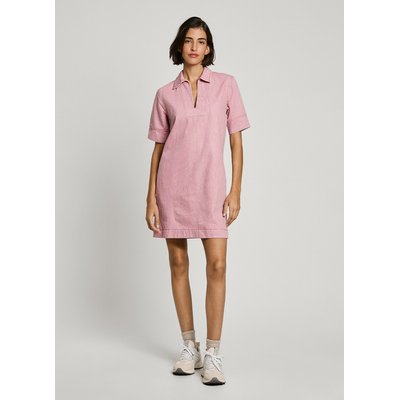 Robe polo à fines rayures PEPE JEANS