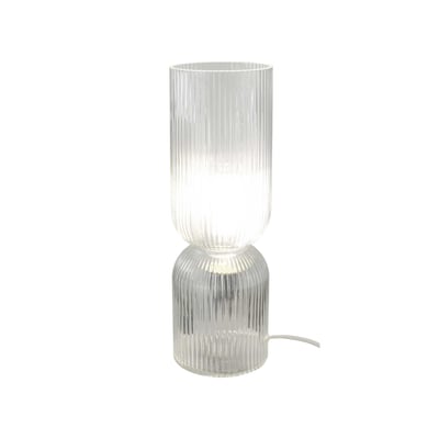 Lampe à poser en verre strié, CHARMY C-CREATION