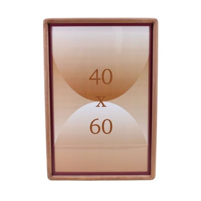 Cadre moulure ronde en bois 40x60cm ORNAMI