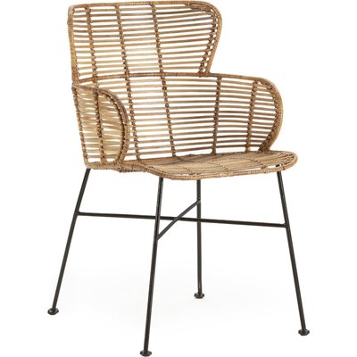 Chaise en osier tressé et métal élégant RECOLLECTION