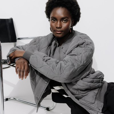 Bomber gris femme La Redoute