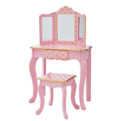 Coiffeuse Tabouret Enfant Bois FASHION PRINTS TEAMSON KIDS