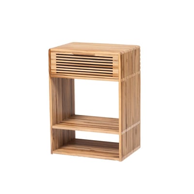 Table de chevet en teck recyclé L45 cm Calopsite AMADEUS