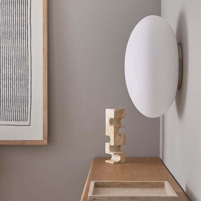 УЦЕНКА: Потолочный/настенный светильник из матового опалового стекла, Raeyes / Райес AM.PM