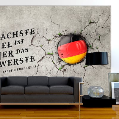Papier peint intissé panoramique Hobby Das nächste Spiel ist immer das schwerste (Sepp Herberger) EDEN