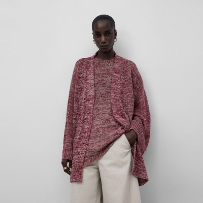 Veste kimono longue en maille ADOLFO DOMINGUEZ