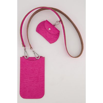 Sac en cuir, effet crocodile ULLA POPKEN