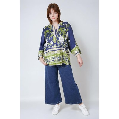 Blouse en imprimé floral avec une base en viscose ecovero JEAN-MARC PHILIPPE