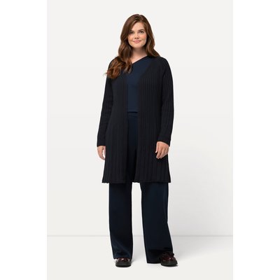 Cardigan long en coton bio. Jeu de mailles ULLA POPKEN