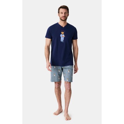Pyjashort en coton imprimé Esprit Livre ARTHUR