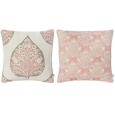 Lot de 2 housse de coussin BLUE LEAF NAF NAF HOME