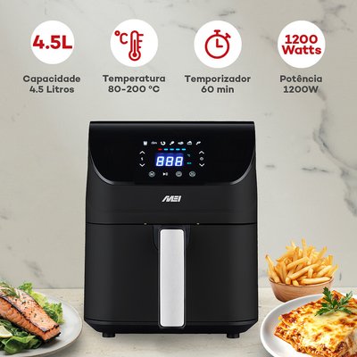 Fritadeira s/óleo 4.5L, MEI MEI
