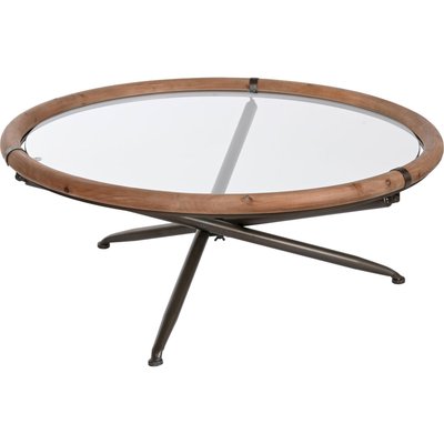 Table basse bois et verre, design élégant RECOLLECTION