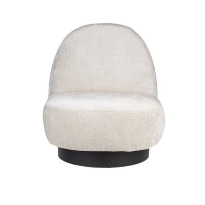 Fauteuil pivotant en tissu doux - EDEN ZUIVER