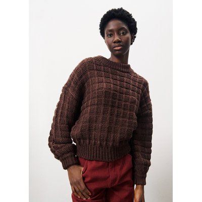 Pull marron chocolat femme best sale