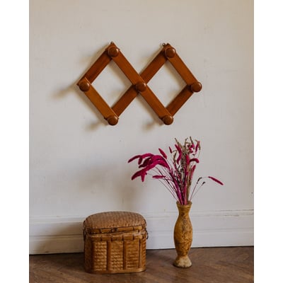 Porte-manteau mural en bois Max N°499 - Bon état DEBONGOUT
