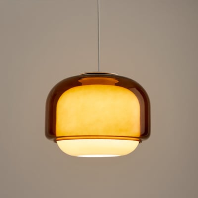 Hanglamp van gekleurd glas Ø30,5 cm, KINOKO LA REDOUTE INTERIEURS