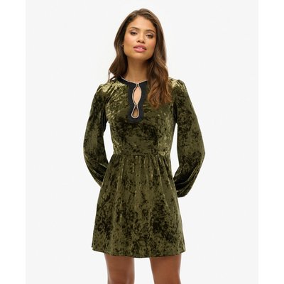 Robe courte en velours ornée de strass SUPERDRY