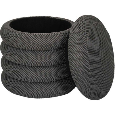 Pouf 2 en 1 en tissu coloré Atome CMP