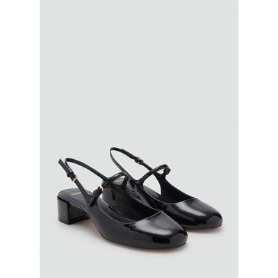 Chaussures vernies talon bloc MANGO