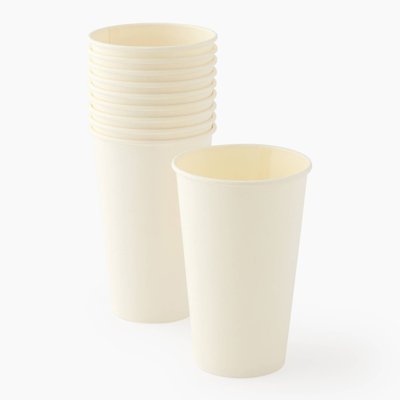 10 gobelets en carton, 47cl MONOPRIX
