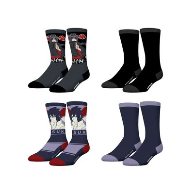 Lot de 4 Chaussette Naruto Shippuden FREEGUN