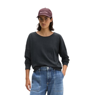 T-shirt à manches longues oversize  sous-marin en qualité Organic Cotton MARC O'POLO