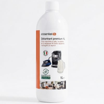 Détartrant Premium 1L multi-appareils, efficace contre le calcaire ESSENTIEL B