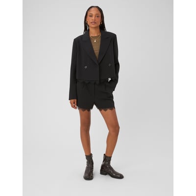 Veste tailleur courte dentelle BZB