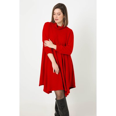 robe trapéze avec col roulé en maille unie JEAN-MARC PHILIPPE